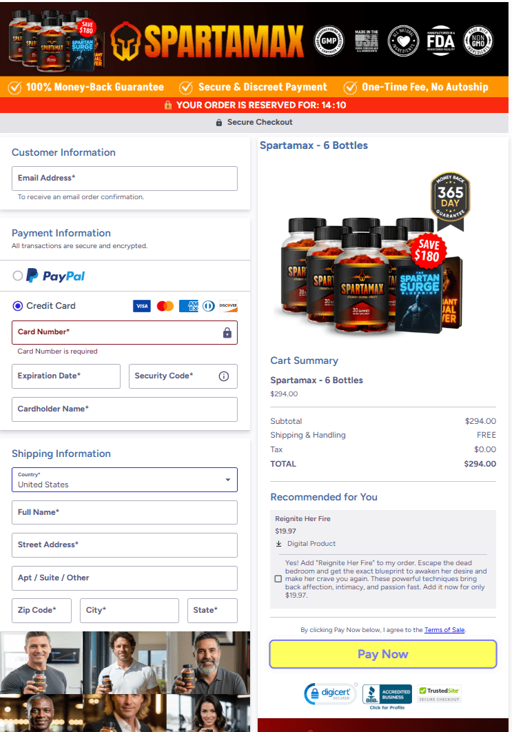 Spartamax order form